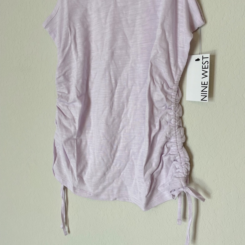 NWT Nine West Side Ruched Tank - Picture 5 of 5